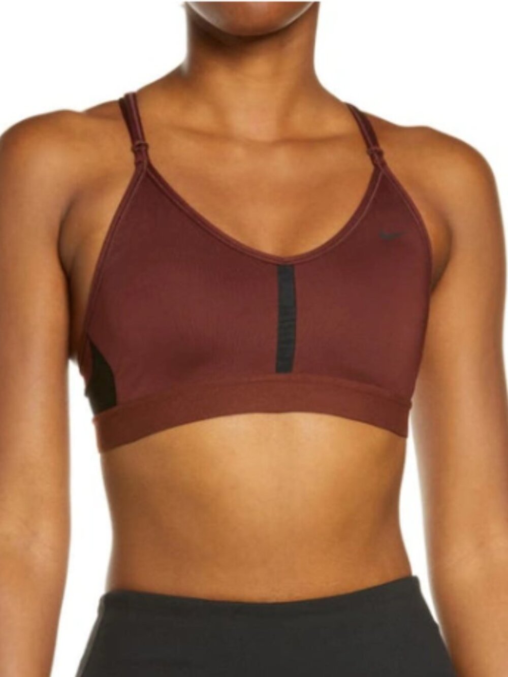 Nike Dri-FIT Women's Indy Mesh Inset Padded Sports Bra Size Small